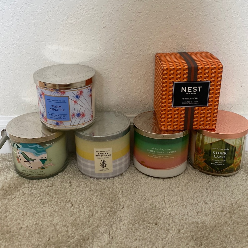 Bath & Body Works and Nest NY candles. Pick 3 for $49!